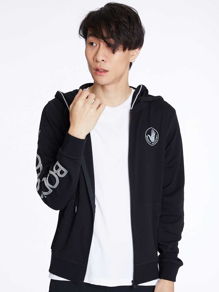 Women's SC TRACK CLUB HOODIE เสื้อฮู้ดผู้ชาย  สีดำ01
