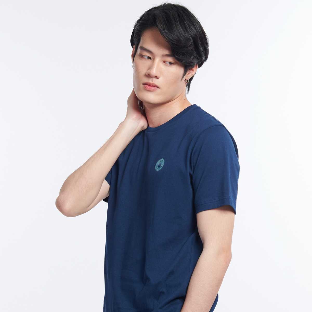 Unisex Basic T-Shirt เสื้อยืด สีน้ำเงินเข้ม-22