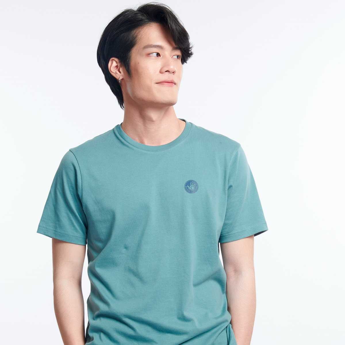 Unisex Basic T-Shirt เสื้อยืด สีเทา-11