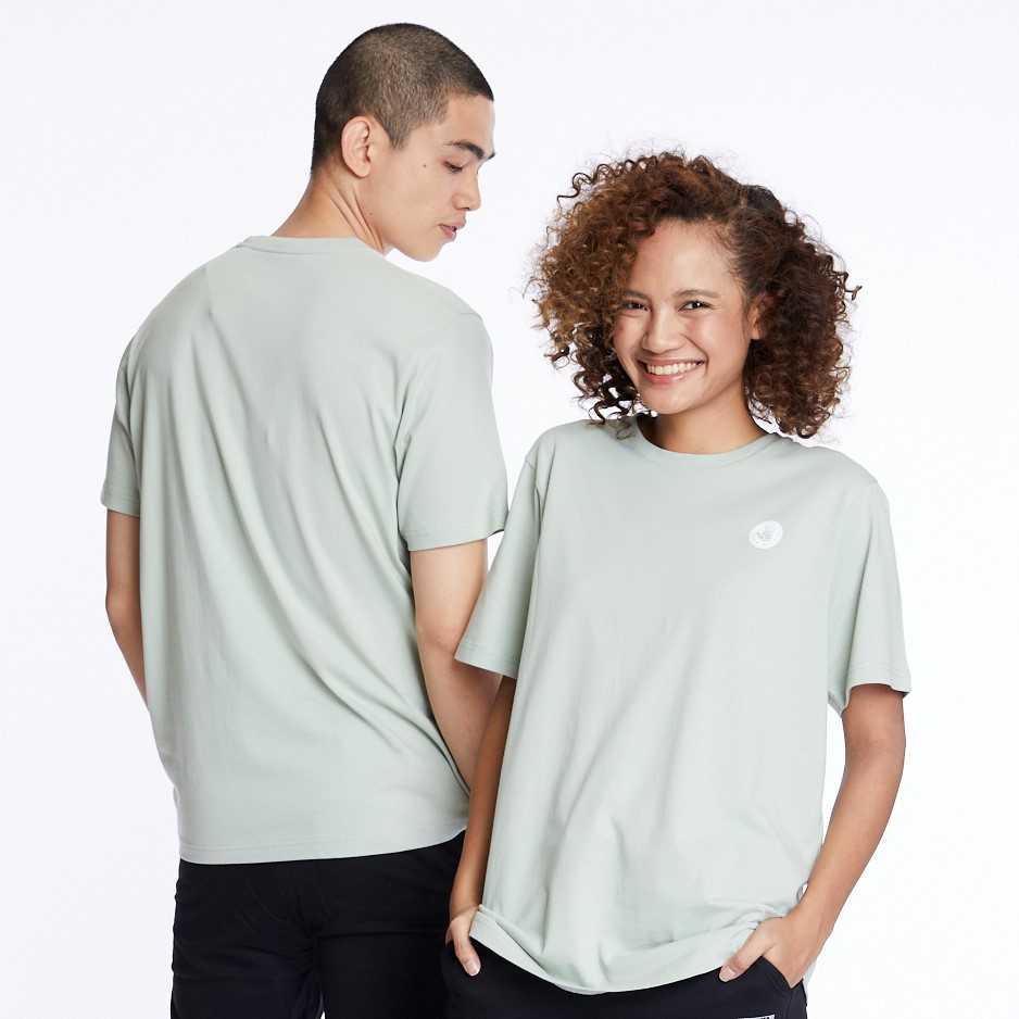 Unisex Basic T-Shirt เสื้อยืด สีเขียวอ่อน-63