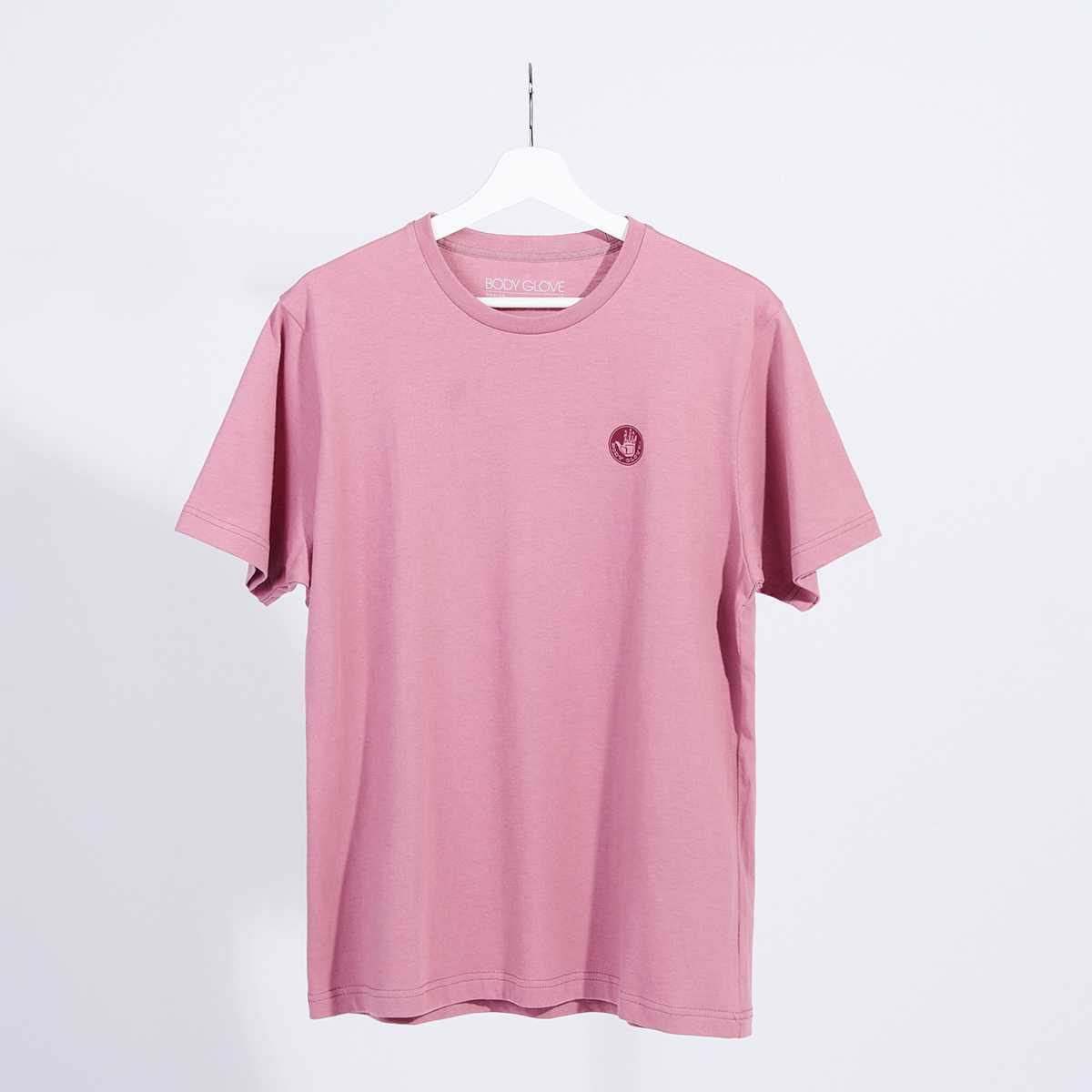 Unisex Basic T-Shirt เสื้อยืด สีชมพู 75