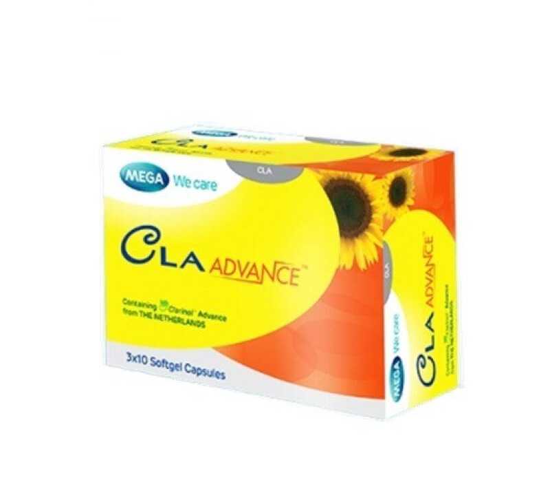 Mega We Care CLA Advance 1000mg 30เม็ด ลดน้ำหนัก กระชับสัดส่วน