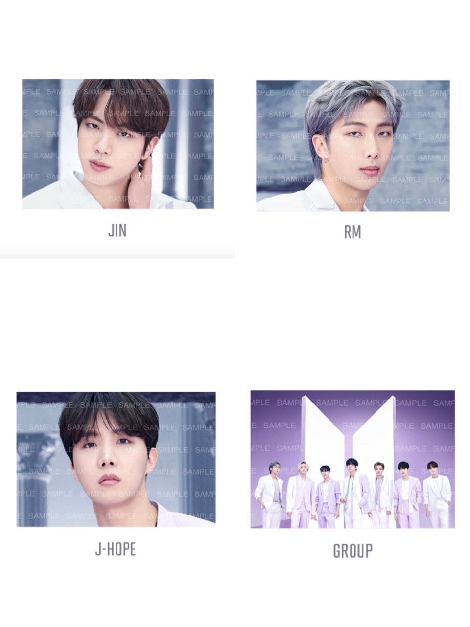 💜 #BTS THE BEST MERCH Postcard Set (2 ใบ Purple 1 / Orange 1)