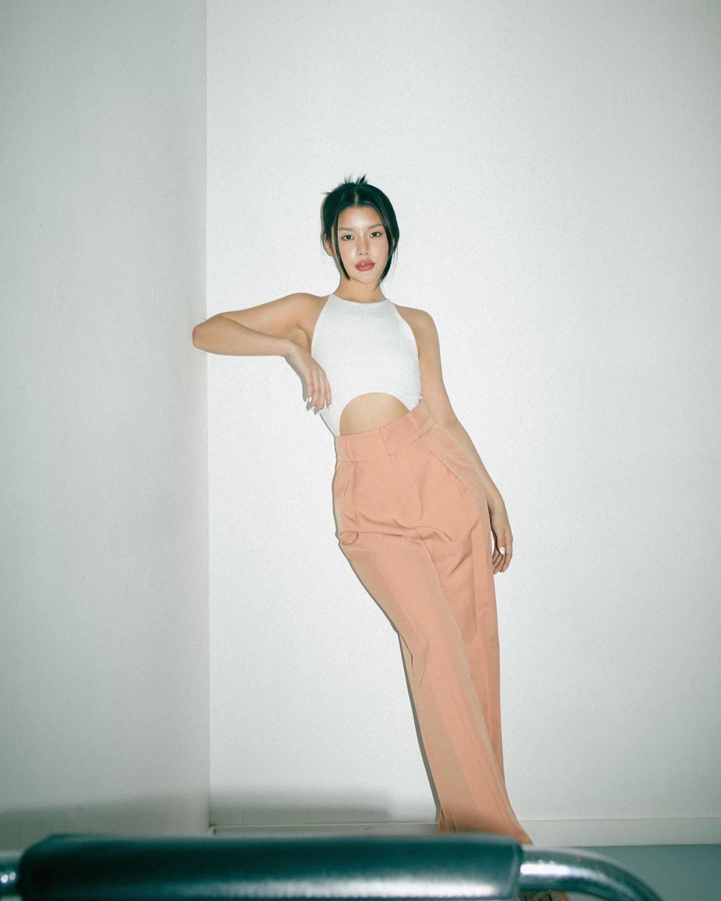 Porto Pants in Peach