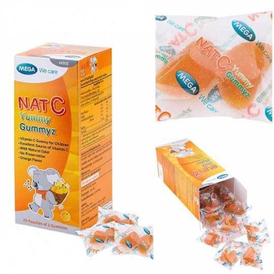 MEGA We Care NatC Yummy Gummyz วิตามินC 25ซอง