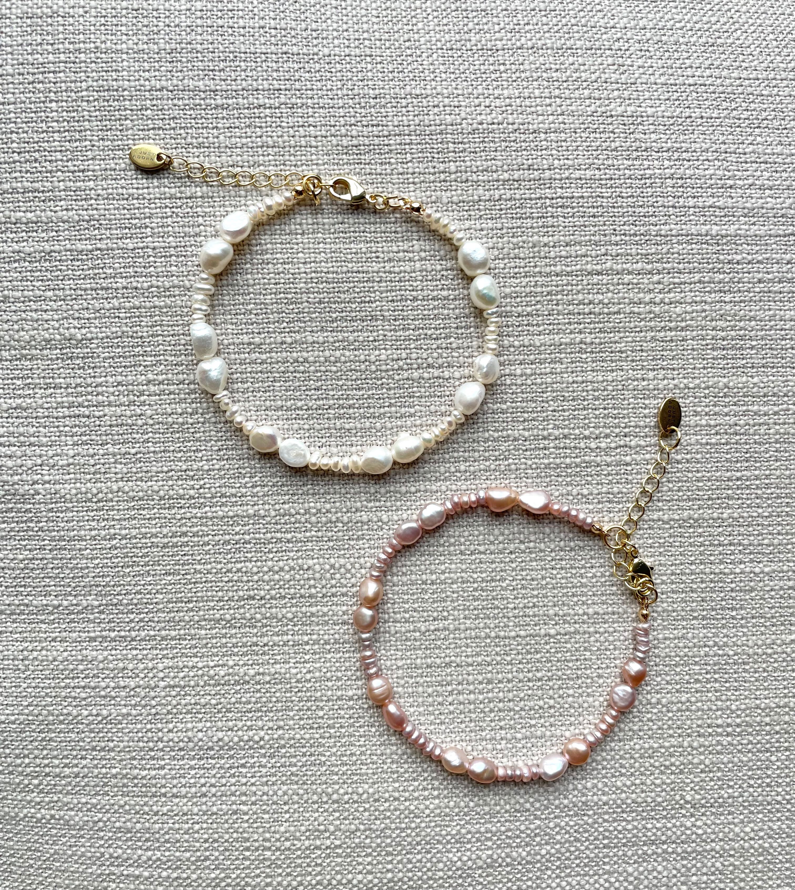 Clover pearl anklet