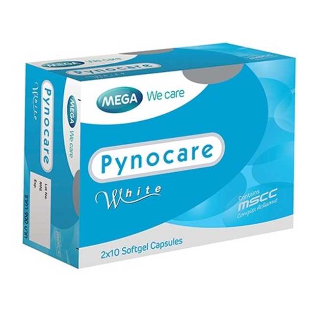 Mega We Care Pynocare White บรรจุ 20 แคปซูล เมก้าวีแคร์ ไพโนแคร์ไวท์