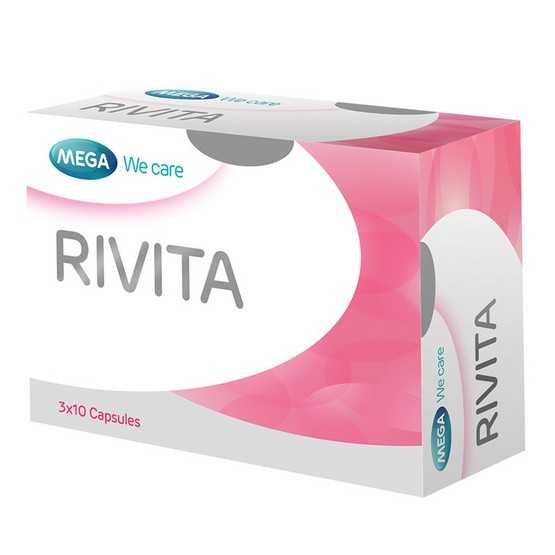 Mega We Care Rivita30 แคปซูล  เพื่อผิวขาว กระจ่างใส