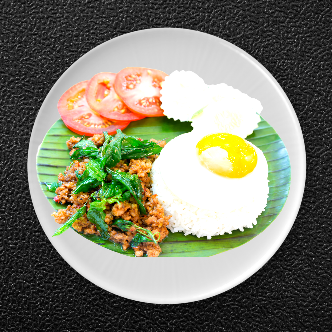 ข้าวกระเพรา [หมู, ไก่, เนื้อออสเตรเลีย]