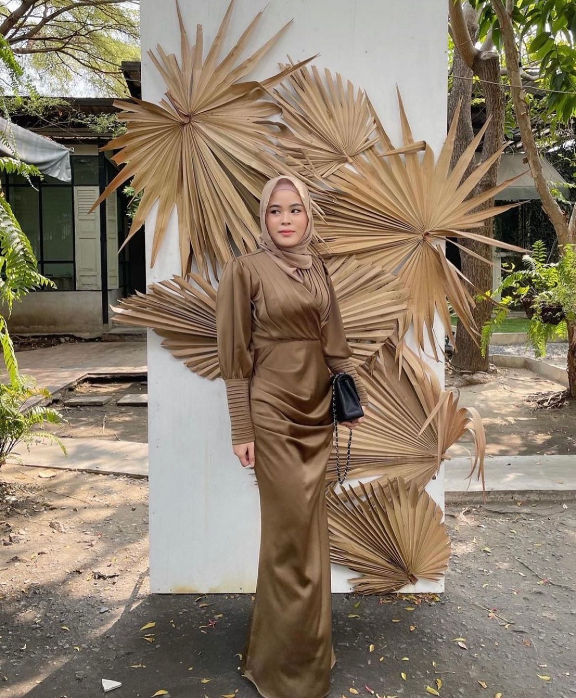Pleat on pleat dress