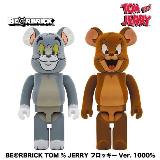 Bearbrick Tom & Jerry Flocky 1000%