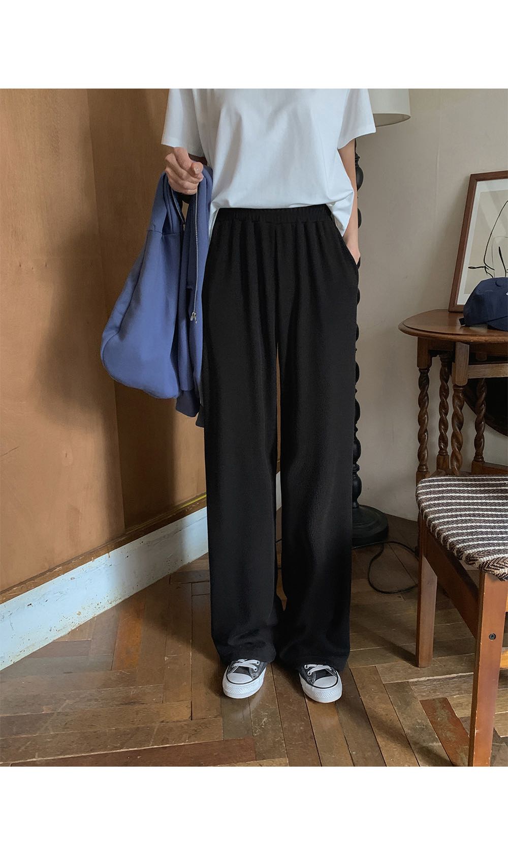 (พร้อมส่ง) golji wide pants