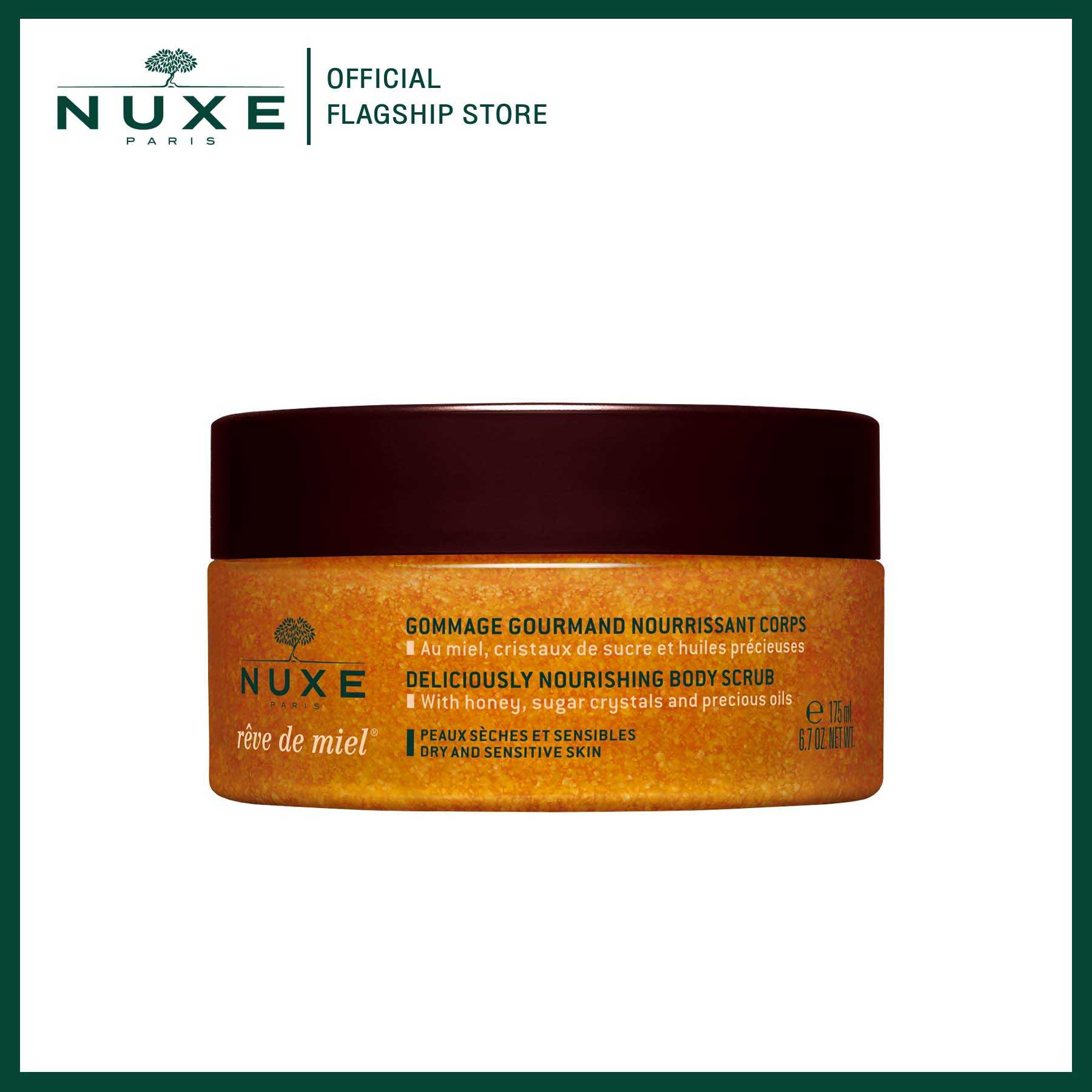 NUXE REVE DE MIEL DELICIOUSLY NOURISHING BODY SCRUB 175ml. (สครับผิว)
