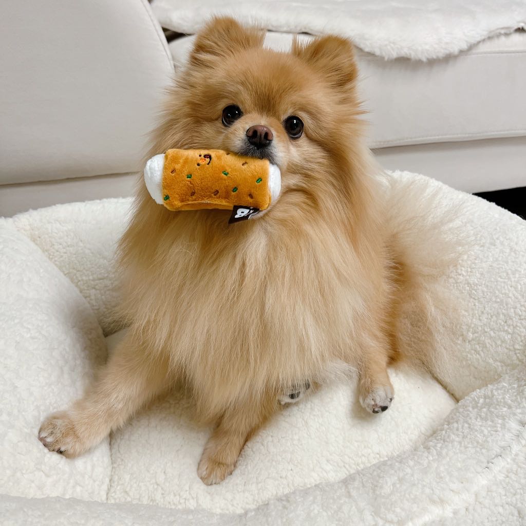 พร้อมส่ง BITE ME ของเล่นสุนัข ของเล่นน้องหมา FISH CAKE ROLL DOG TOY ลูกชิ้นปลาแท่ง