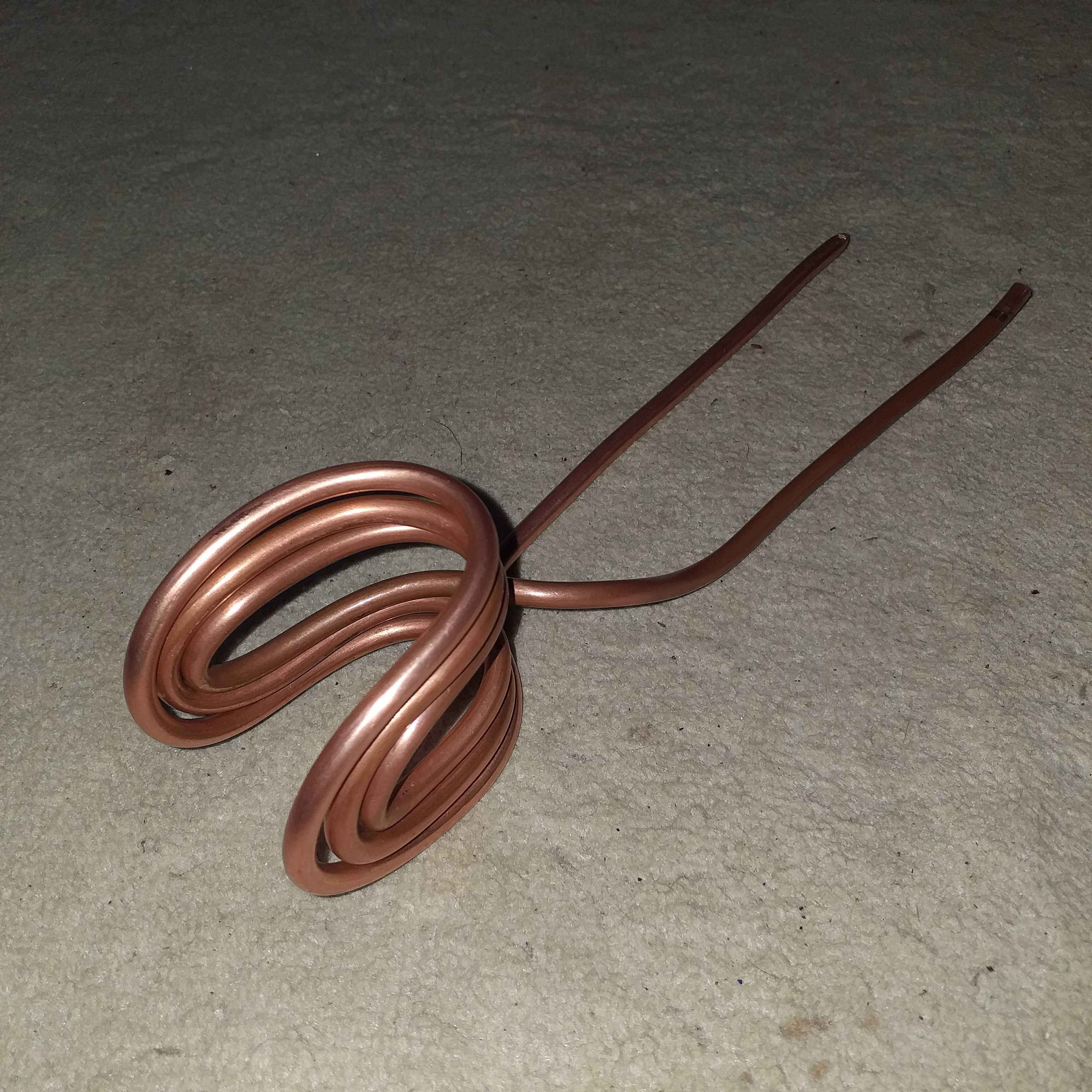 #05300COPL4#  ท่อ ทองแดง ขด เหนี่ยวนำ อินดักชั่น เข้าข้าง 1.5นิ้วความถี่สูง