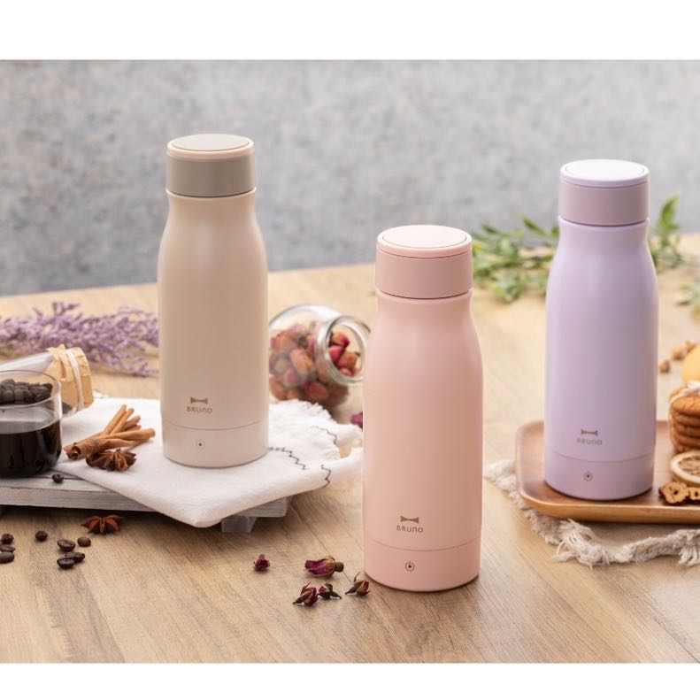 กาต้มน้ำไฟฟ้า x กระติกน้ำ BRUNO Portable Heating Thermos - BZK-A02 พกพาได้ ขวดน้ำ กาน้ำร้อน