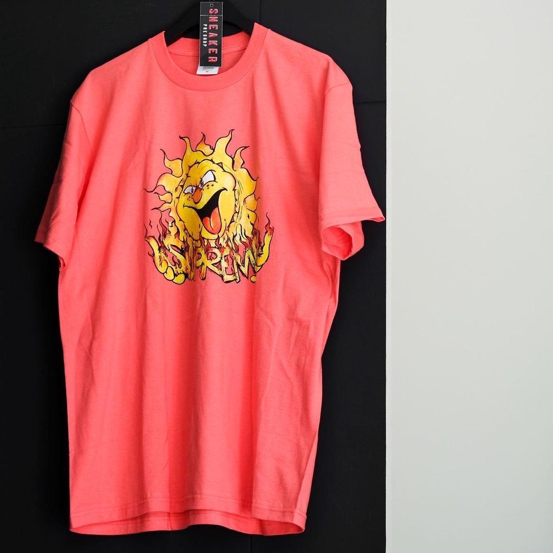 Supreme Sun Bright Coral Tee 