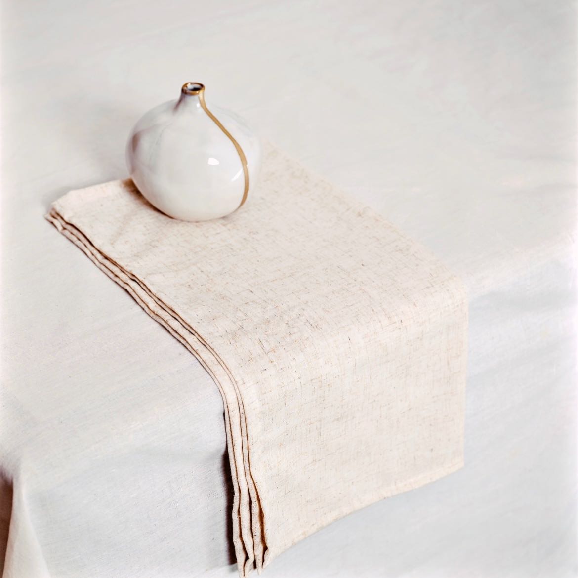 ผ้าเช็ดปาก LARGE NAPKIN SET IN NATURAL COLOR