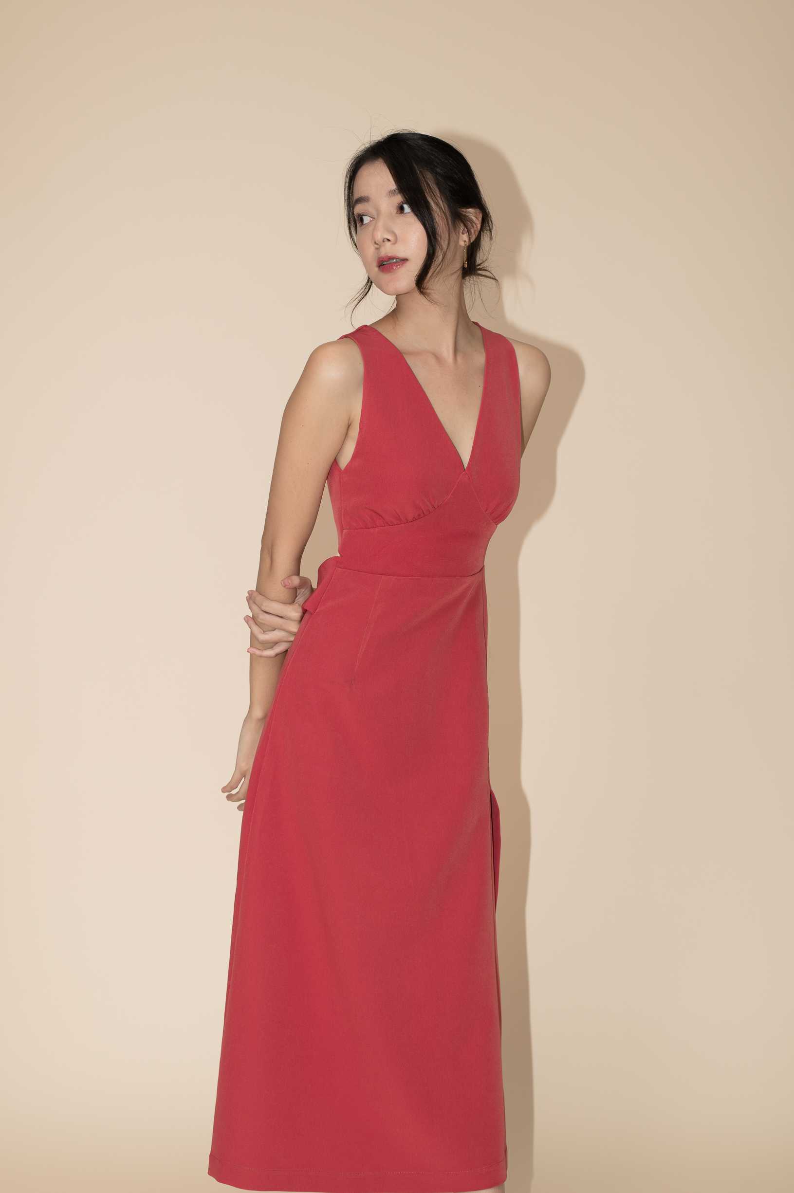 Jane Bridesmaid Dress - Brick Pink