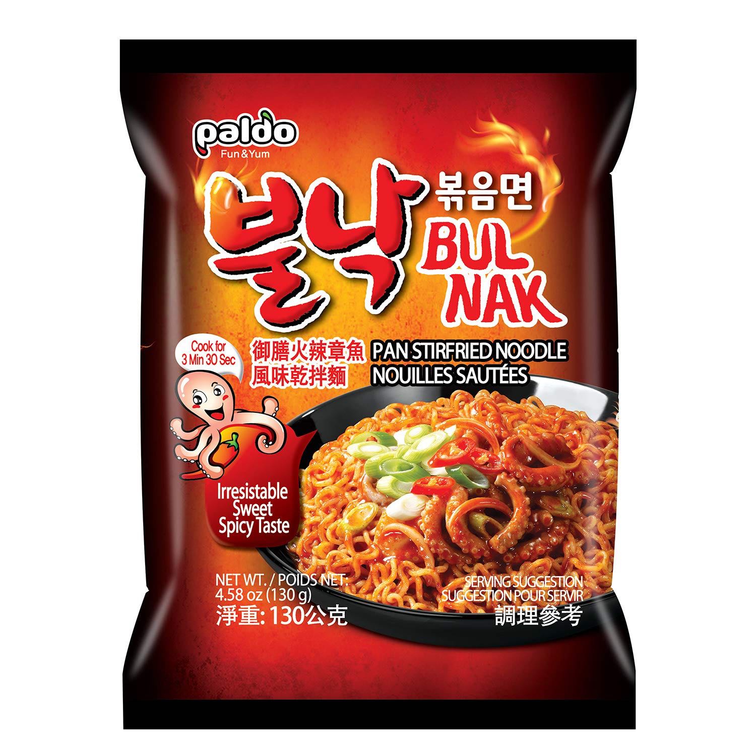 Paldo Bul Nak Stirfried Octopus Spicy Noodle 130g