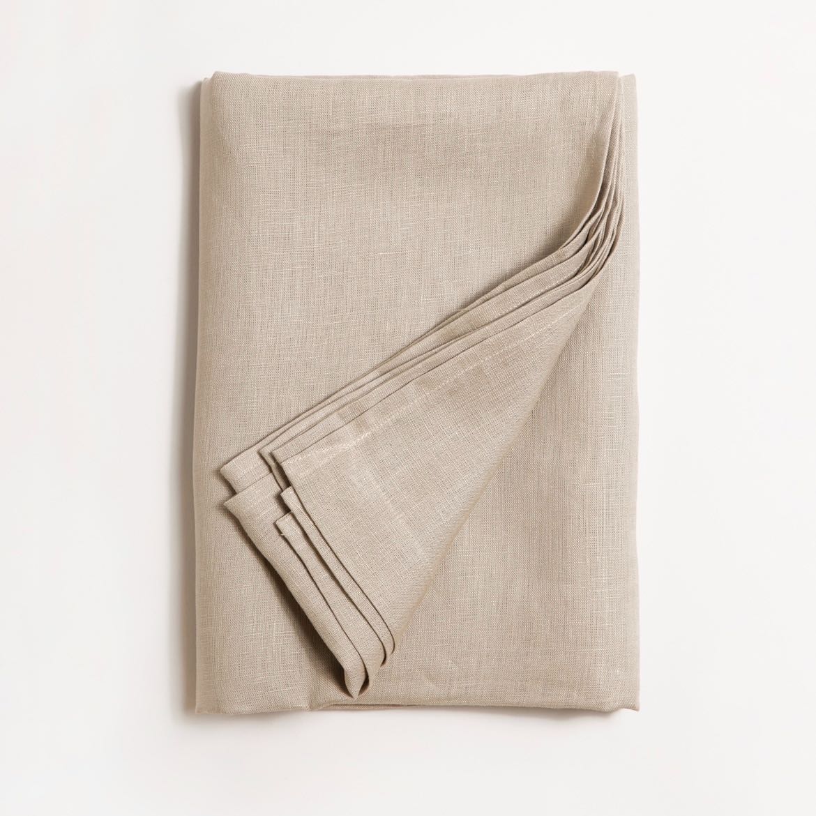 BEST SELLER ผ้าปูโต๊ะ CLASSIC LINEN TABLECLOTH - STONE