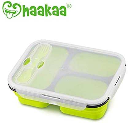 Haakaa - Silicone Collapsible Lunch Box กล่องอาหารซิลิโคน พับเก็บได้