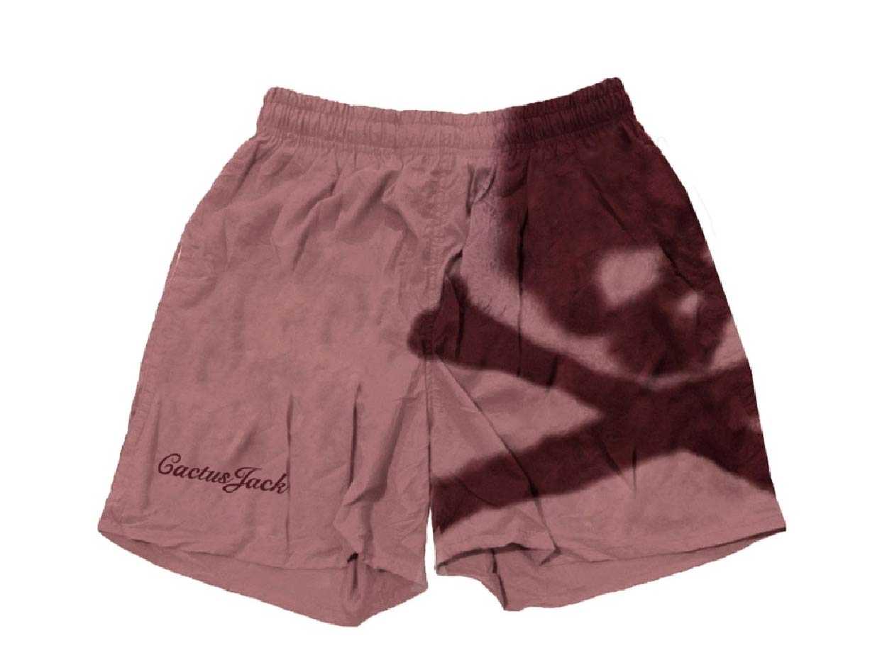 Travis Scott Cactus Jack x Mastermind Skull Shorts (WASHED RED)