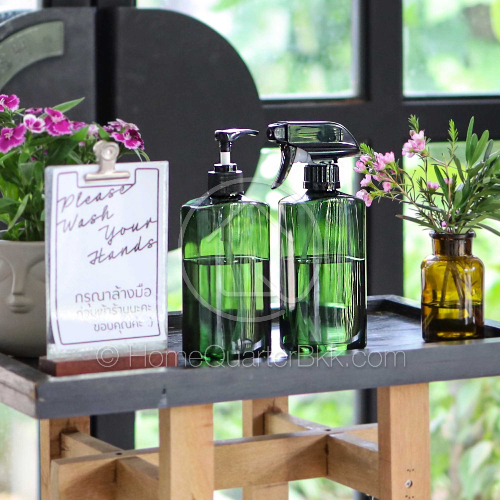 กรีนนี่ ขวดกดสบู่ และสเปรย์ ขวดเหลี่ยม | Greeny Bottles Pump and Spray Straight