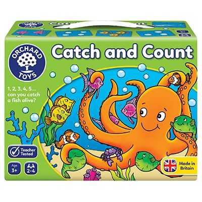ORCHARD TOYS, Catch And Count บอร์ดเกมส์เด็ก ฝึกนับเลข ลิขสิทธิ์แท้จากอังกฤษ ของเล่น 3 ปี+