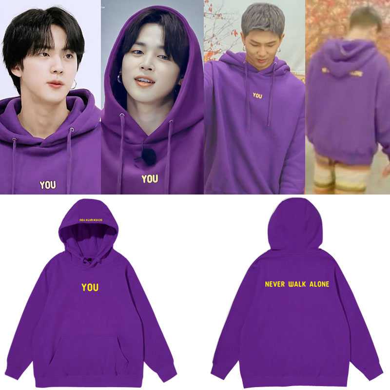 เสื้อฮู้ด BTS JIMIN NEVER WALK ALONE
