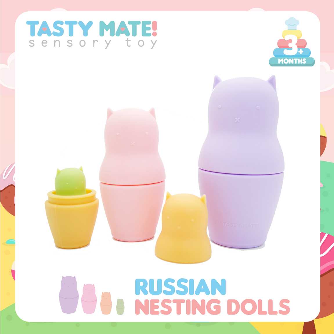ตุ๊กตาแม่ลูกดก ซิลิโคน  Silicon Russian Nesting Doll