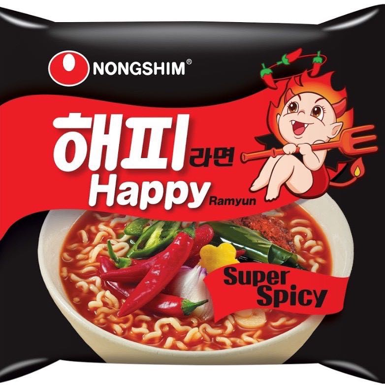 NONGSHIM HAPPY RAMYUN SUPER SPICY FLAVOR 106g
