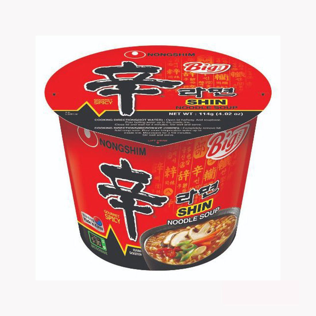Nongshim Shin Big Bowl Noodle Soup Spicy 114g