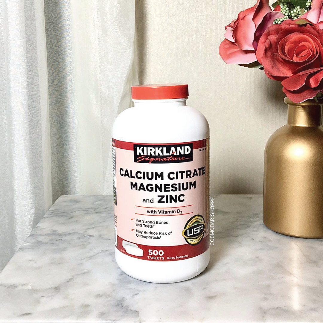 [หมดอายุ 04/2025] Kirkland - Calcium Citrate Magnesium and Zinc with Vitamin D3 500 tablets.