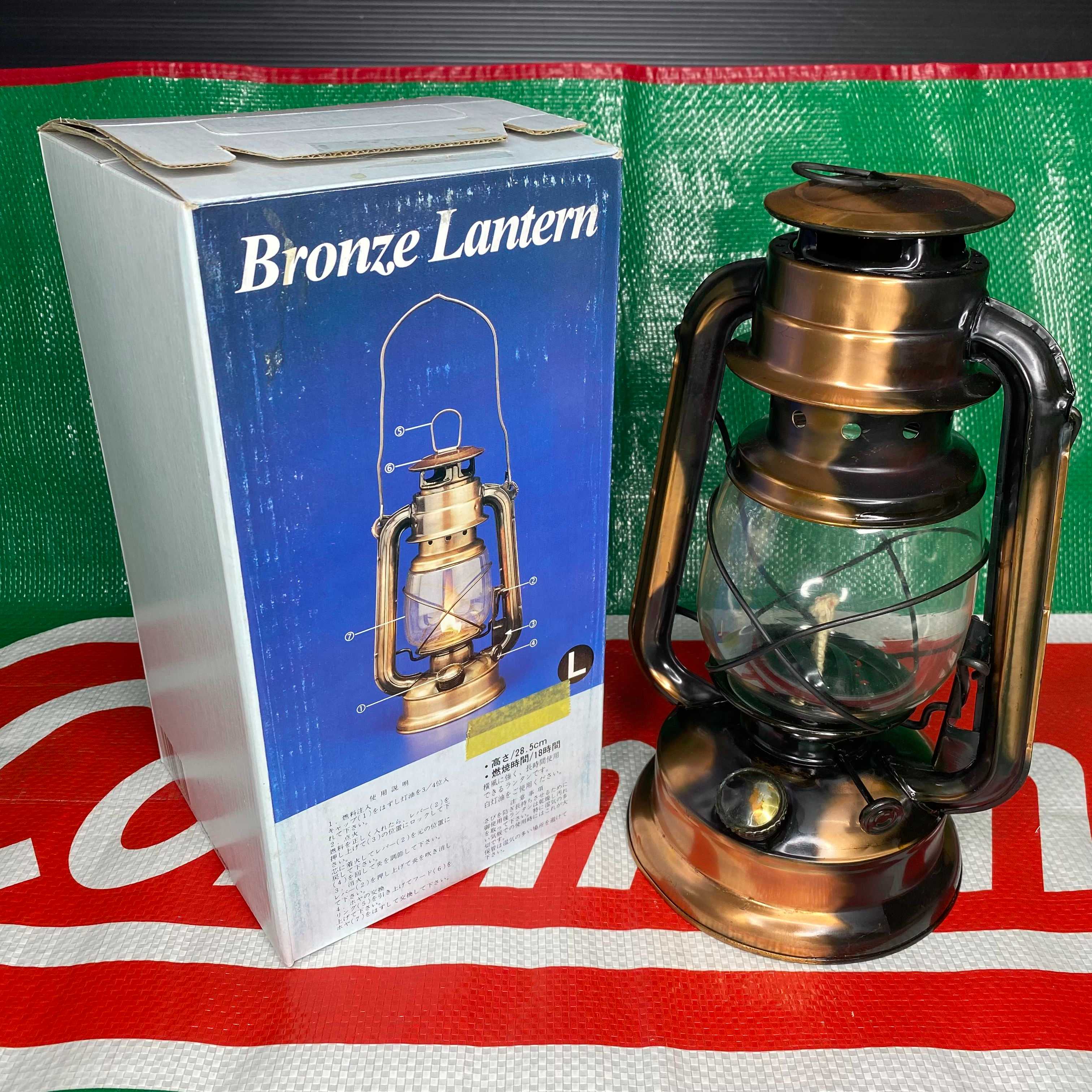 BRONZE LANTERN ตะเกียงรั้ว ตะเกียงน้ำมันก๊าซ ตะเกียงสนาม สินค้ามือสองญี่ปุ่น