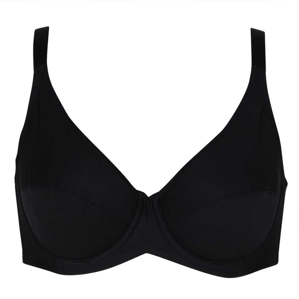 Triumph 10000961 Form & Beauty 162 WP 0004 เสื้อชั้นในเก็บทรง เต้าทรงใหญ่และลึก สีดำ