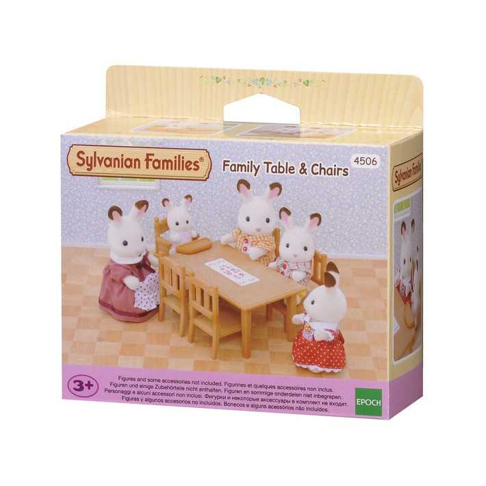 Sylvanian Families Family Table & Chairs / ซิลวาเนียน แฟมิลี่ ชุดโต๊ะทานอาหาร