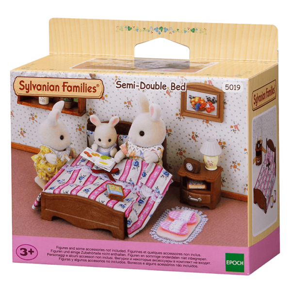 Sylvanian Families Semi-Double Bed / ซิลวาเนียน แฟมิลี่ เตียงกึ่งคู่