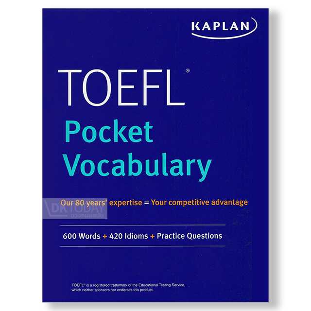 KAPLAN TOEFL POCKET VOCABULARY 600 WORD+420 IDIOMS (2ED) 9781506237343