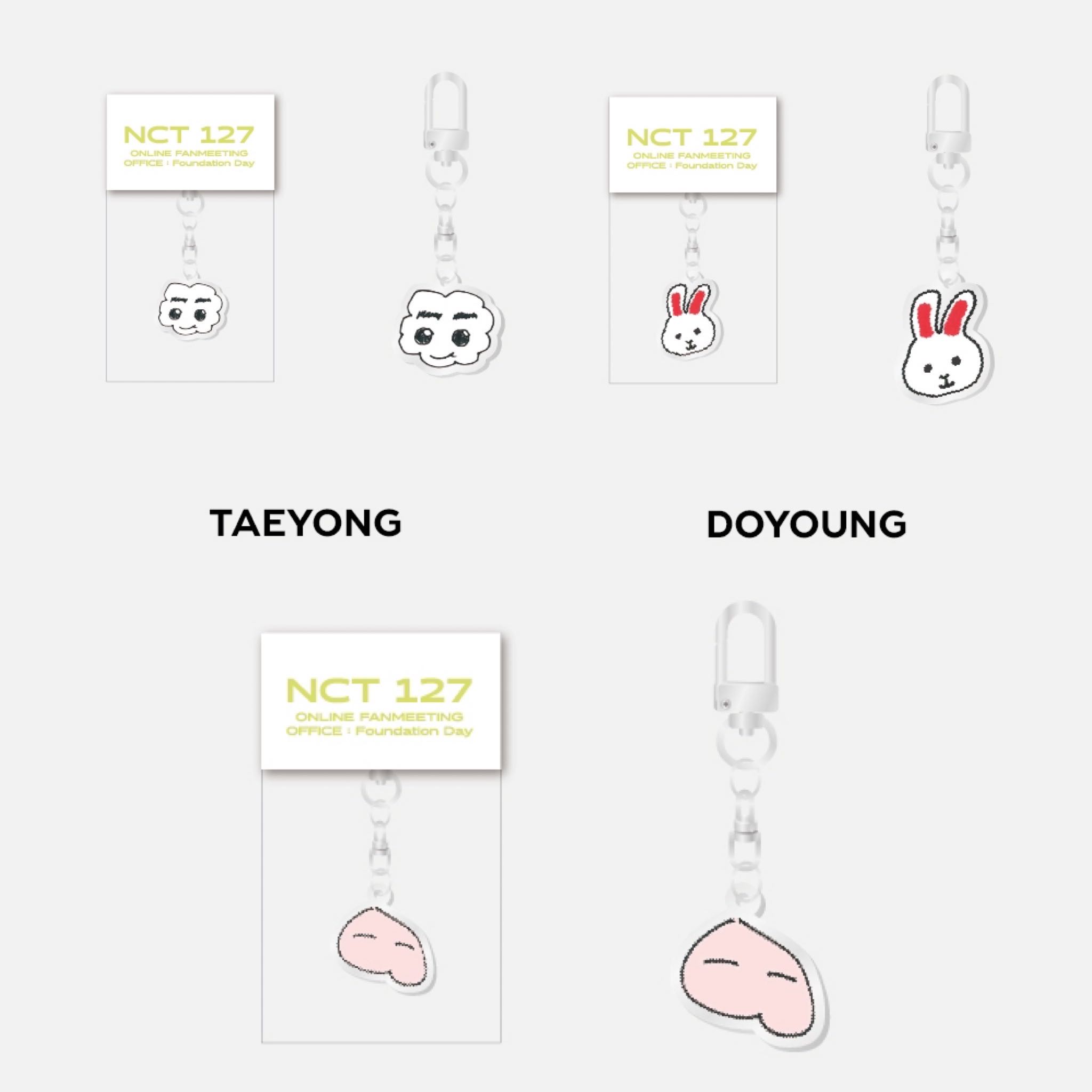 (พร้อมส่ง) Hand Draw Acrylic Keyring - NCT 127 FANMEETING 'OFFICE : Foundation Day' Beyond LIVE