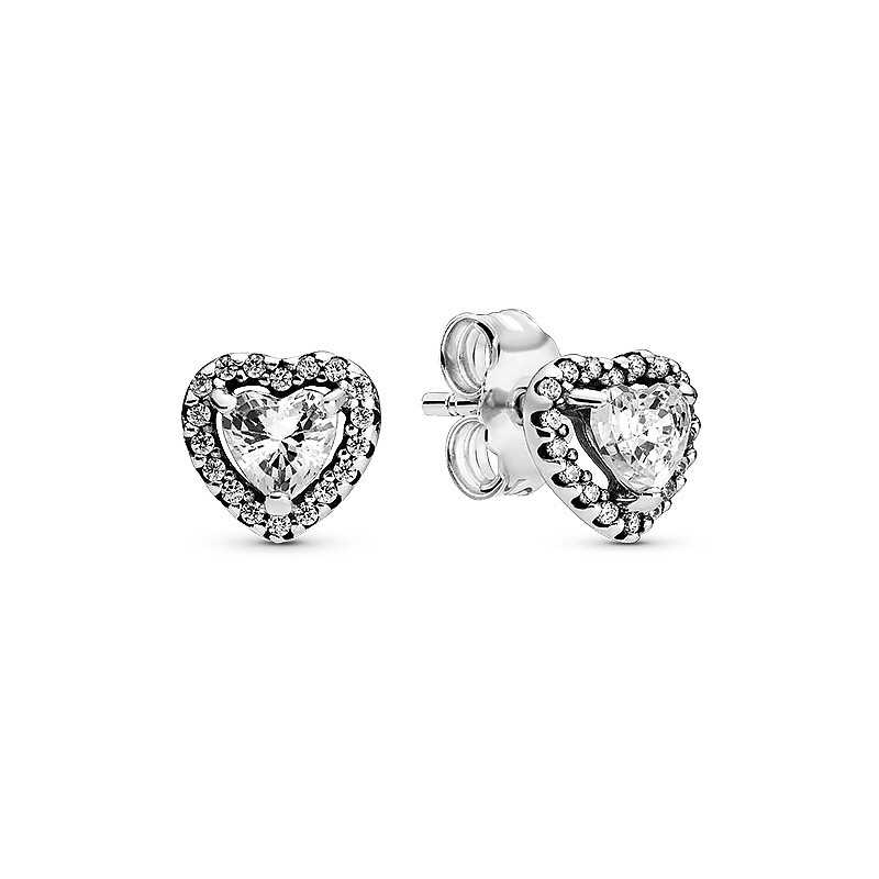 Elevated Heart Stud Earrings