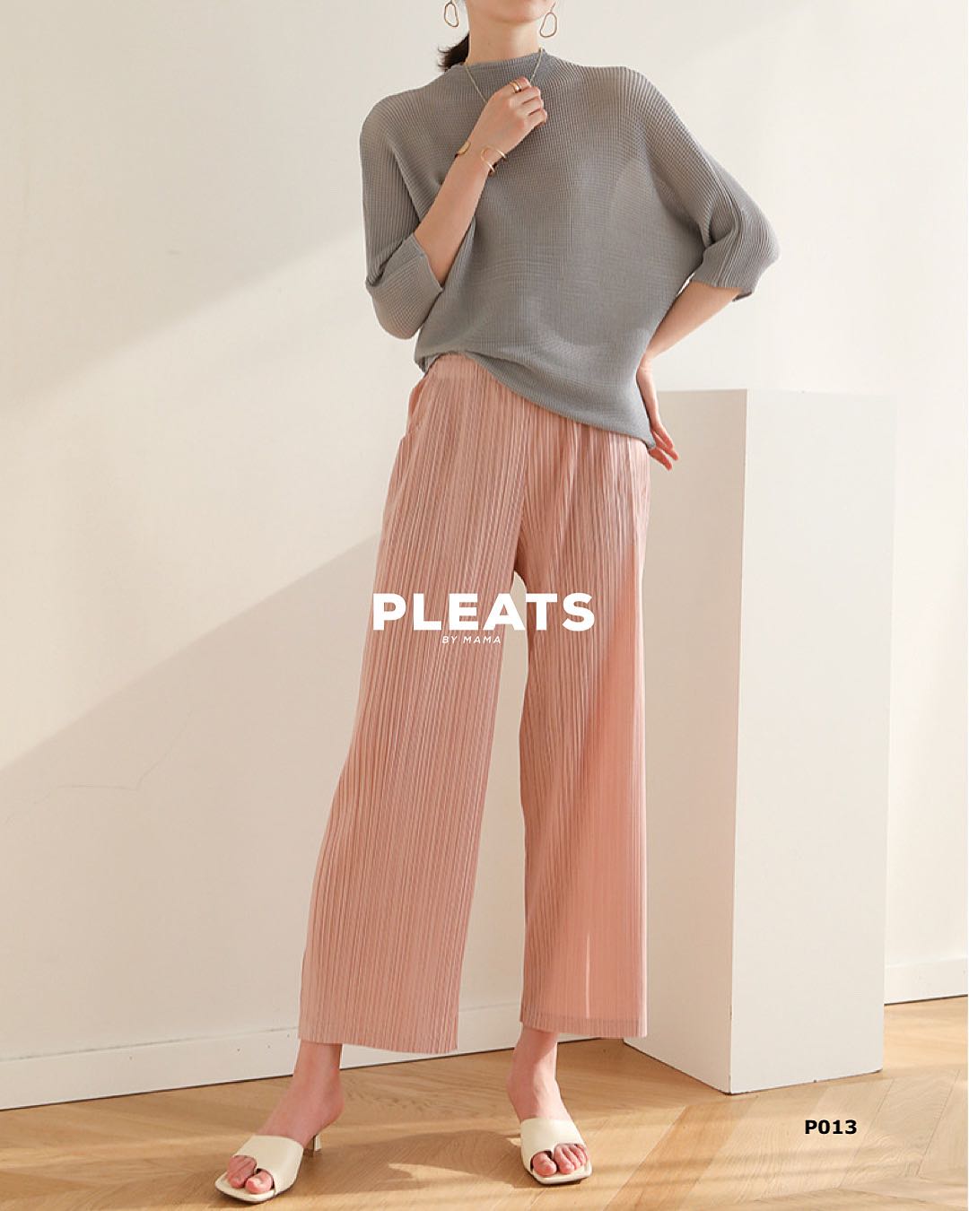 PLEATS PANTS P013