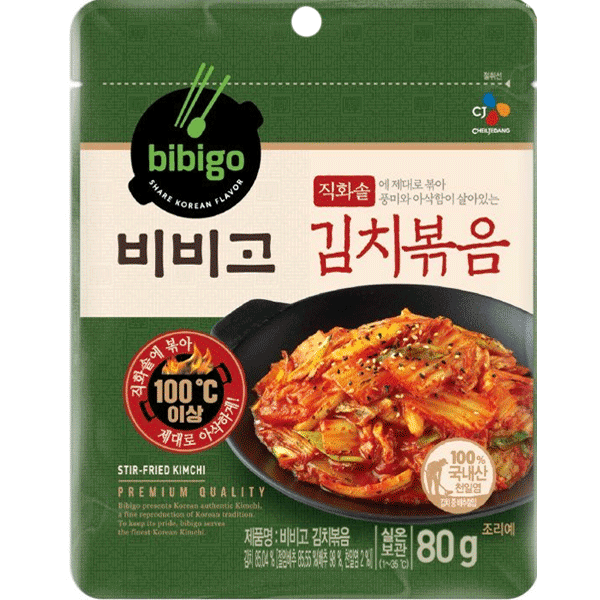 CJ BIBIGO STIR-FRIED KIMCHI 80g