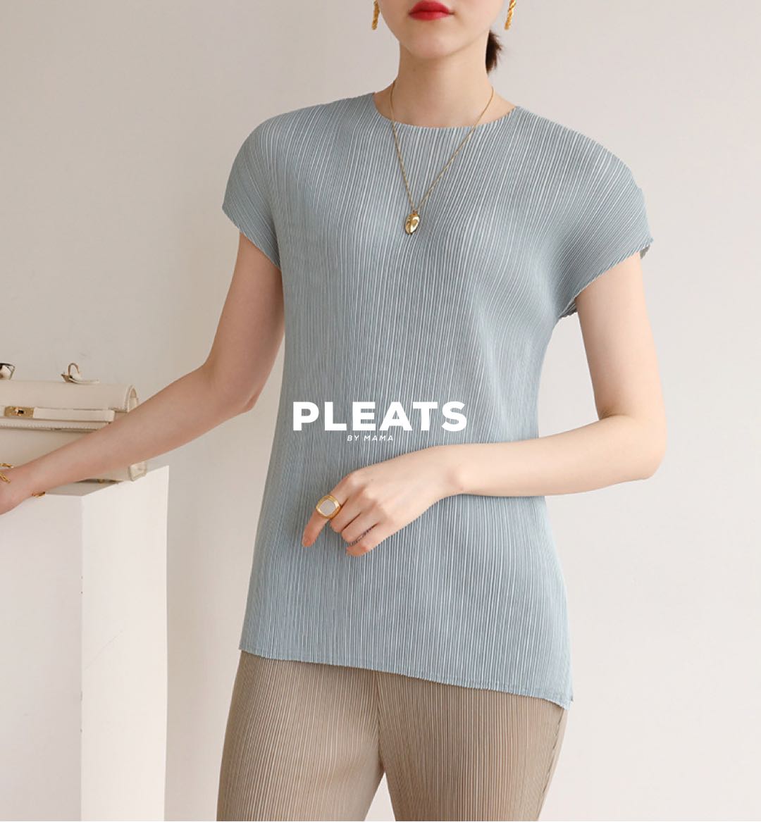 PLEATS SHIRT SH033