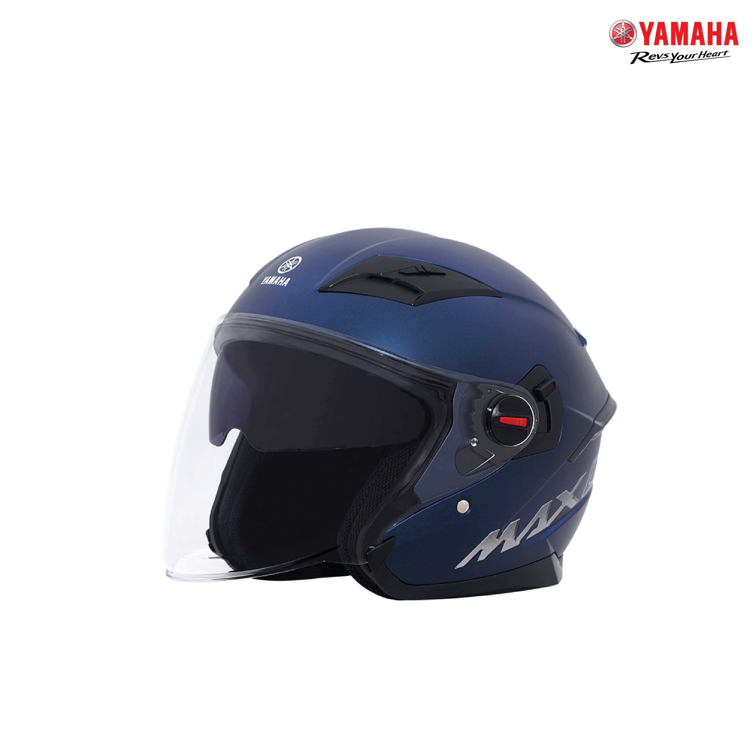 หมวกกันน็อกเต็มใบเปิดหน้า MAX (สีน้ำเงิน) ไม่เข้าร่วมสวัสดิากร
