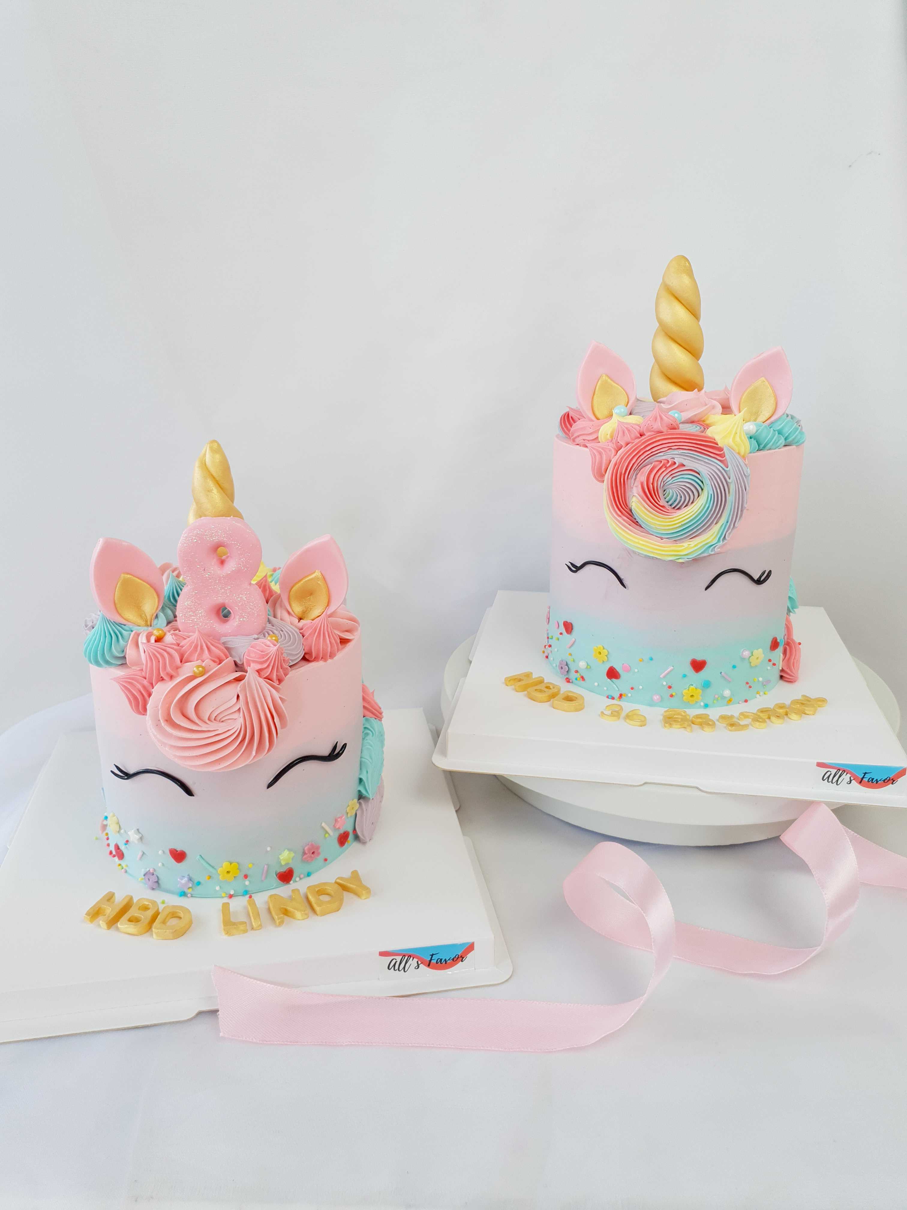 unicorn cake  (สั่งล่วงหน้า อย่างน้อย 3-14 วัน ตามคิวว่าง)