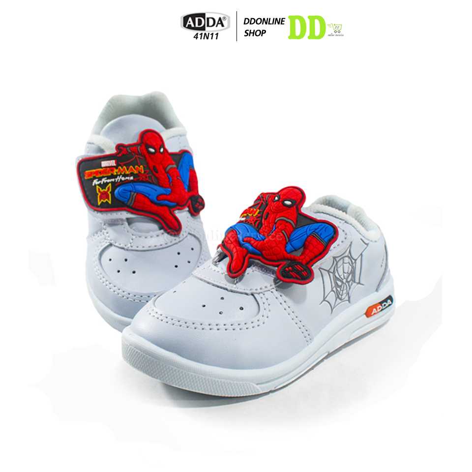 ADDA รุ่น 41N11 รองเท้าผ้าใบเด็กผู้ชาย รองเท้าพละ ลายสไปเดอร์แมน ลิขสิทธิ์แท้