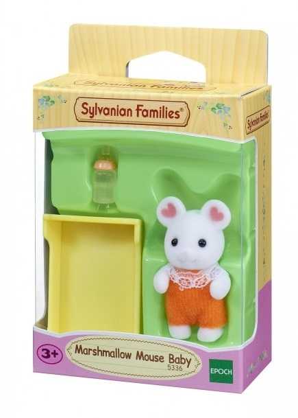 Sylvanian Families Marshmallow Mouse Baby / ซิลวาเนียน แฟมิลี่ เบบี้หนูมาร์ชเมลโล