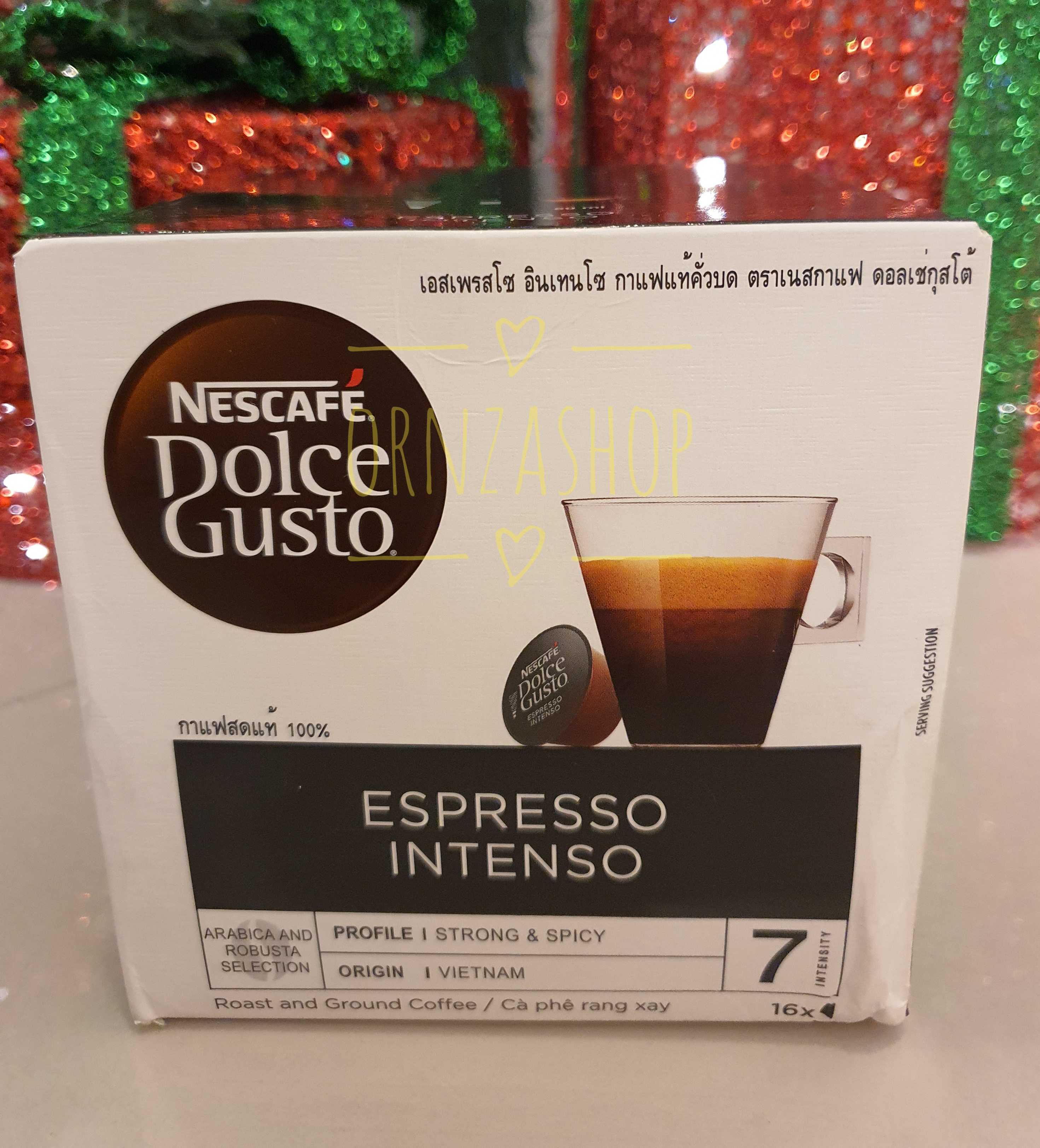 แคปซูลกาแฟ NESCAFE DOLCE GUSTO ESPRESSO INTENSO 1 กล่อง มี 16 แคปซูล กาแฟ