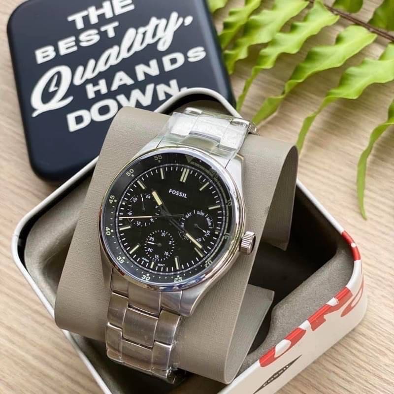 นาฬิกาข้อมือ Fossil สายสแตนเลส สีเงิน รุ่น FS5575 ของแท้💯%จาก Shop. ของใหม่มือ 1